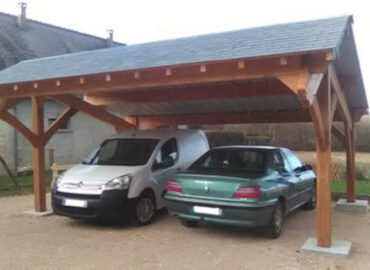 Carport avec toit décalé 29.0 m2