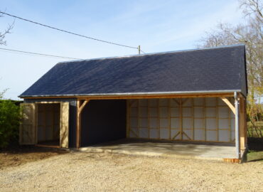 Garage bois avec annexe