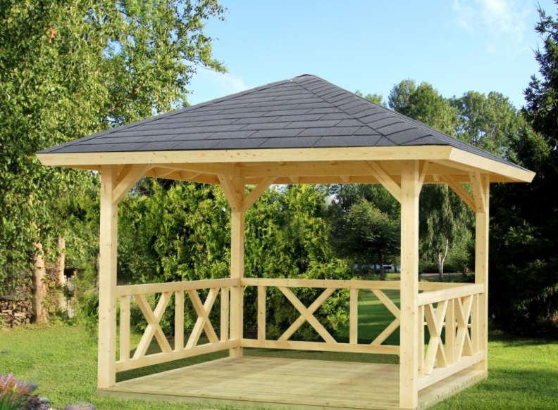 Kiosque jardin bois 9,0 m² - Profil Bois spécialiste en construction bois