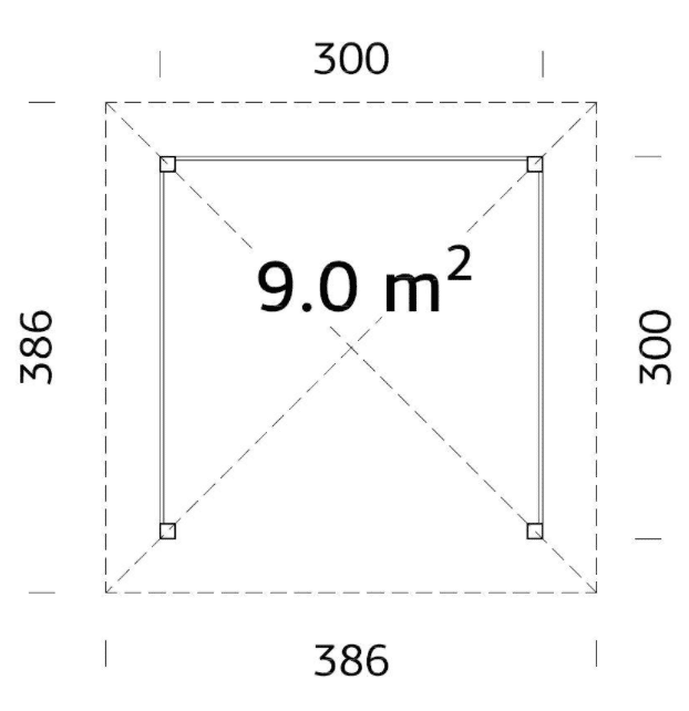 Plan kiosque jardin