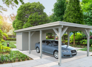 Carport bois 23,1m²